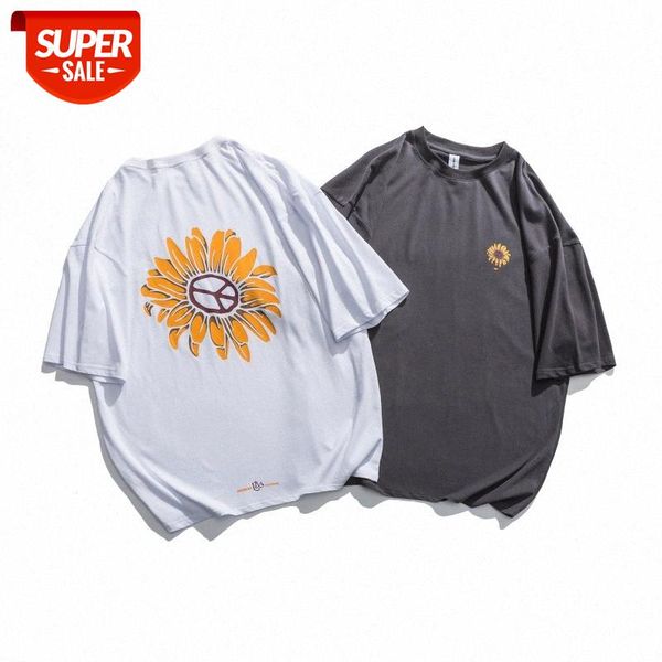 

mansclot flower print round neck short sleeve t-shirt male half couple #2i1q, White;black