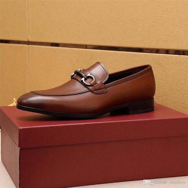 

2019 big size brand breathable men's oxford shoe designers dress shoes men flats fashion thick bottom leather casual shoes work shoes, Black