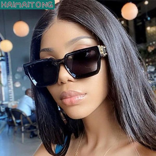 

sunglasses millionaire square women shades french fashion designer luxury sun glasses for men big black white mirror, White;black