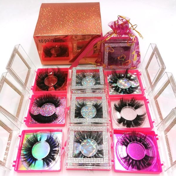 

false eyelashes 25mm 5d mink long lasting lashes natural dramatic volume extension thick 3d