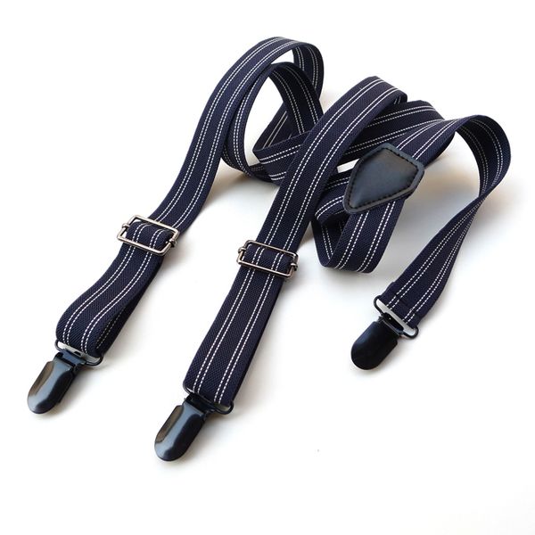 

adjustable braces suspenders slim trouser y clip on fancy dress red white stripes y-shape adjustable braces heavy duty suspenders, Black;white