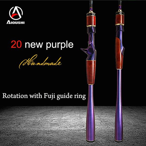 

aioushi fishing lure fishing rod, super fast adjustment of two sections of carbon, fuji guide ring1.98 l/ml solid wood handcraft