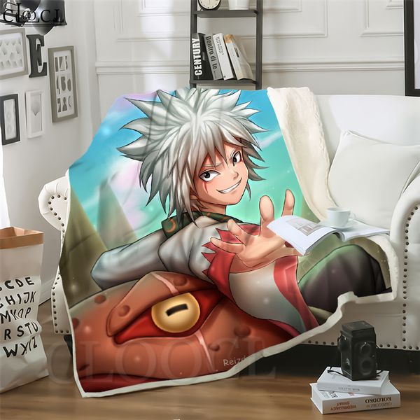 

cloocl new anime naruto jiraiya 3d print street style air conditioning blanket sofa teens bedding throw blankets plush quilt