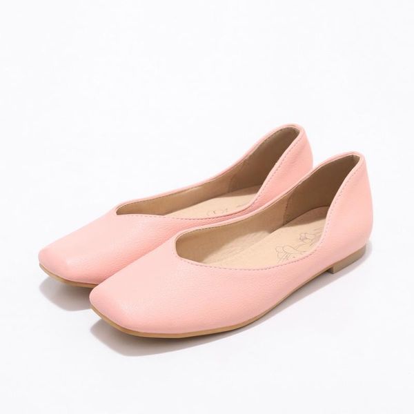 

dress shoes oversized square head flat sole summer ladies women woman, Black