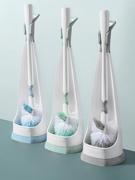 

bath accessory set 2021 household elbow long handle toilet brush cleaner no dead angle wall-mounted cleaning bathroom home decoretion