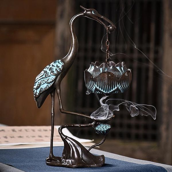 

fragrance lamps pure copper hanging backflow censer household aloes incense creative tea ceremony decorationsincense burners