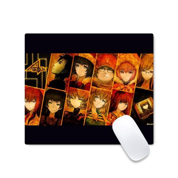 

mouse pads & wrist rests steins gate anime cartoon lapgaming mice mousepad desk protect game officework mat non-slip cushion