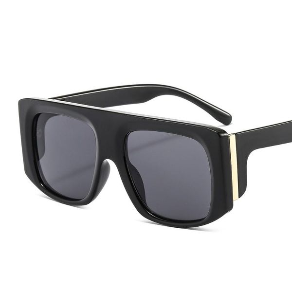 

sunglasses square women men shades fashion 2021 vintage brand design luxury big sun glasses uv400 oversized eyewear female, White;black