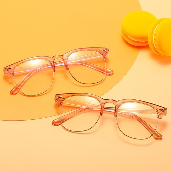 

fashion sunglasses frames anti blue light kids glasses gaming computer google ray blocking cute eyeglasses boy girl children eye protection, Black