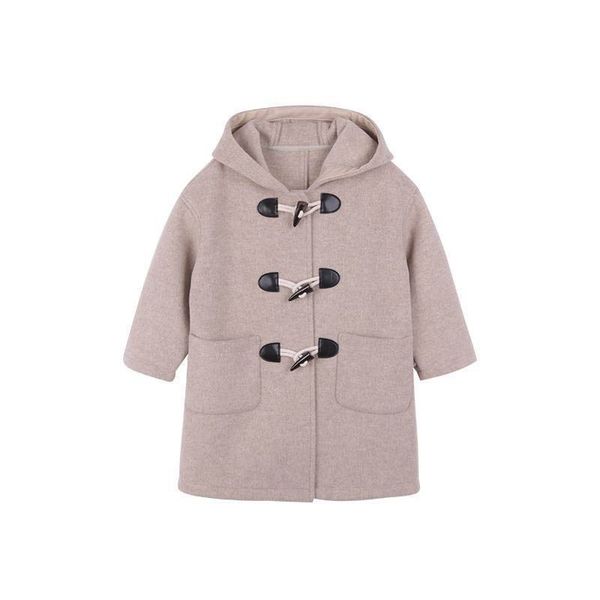 

girls woolen overcoat kids coat long outfits children outwear clothes wear autumn winter childrens clothing wool coats warm b9155, Blue;gray