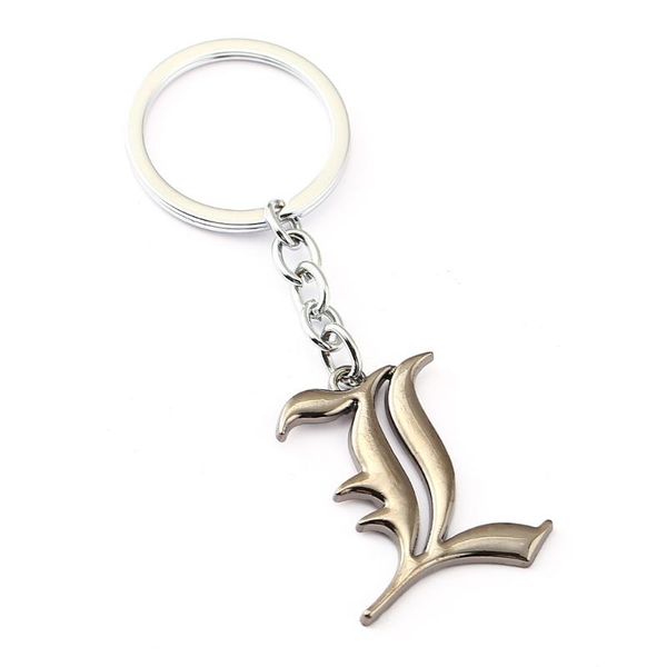 

keychains ms jewelry death note keychain anime key ring holder gift chaveiro car chain pendant souvenir, Silver