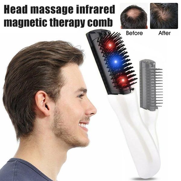 

electric massagers 2021 hair growth magnetic comb uv regrowth thickening system healthcare scalp massager sswell