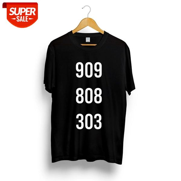 

Techno 909 808 303 Slogan T-shirt Roland Drum Acid House Tech Underground DJ Top Streetwear T shirt Cotton Short Sleeve Shirt #UR9s, White;black