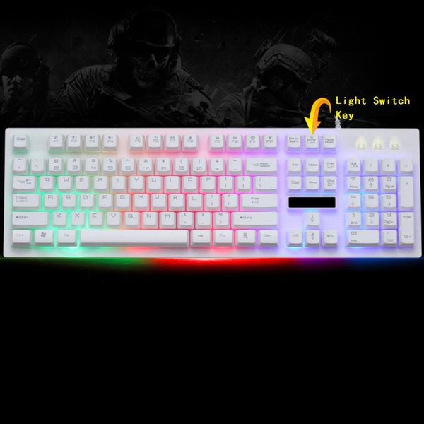 

keyboard mouse combos computer wired usb game suspension manipulator and set office entertainment for deskpc gamer laptop