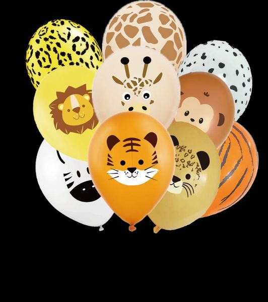 

party decoration 7pcs animal latex balloon series birthday baby shower baptism wedding holiday venue children's toys