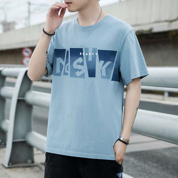 

t-shirt summer korean fashion loose casual bottom shirt tide brand half, White;black