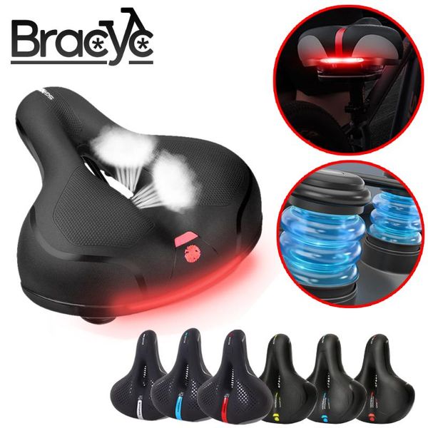 

bike saddles mtb bicycle saddle seat women men big buroad cycle mountain gel absorber wide thicken breathable cushion