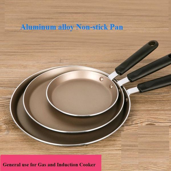 

pans non-stick frying 6/8/10 inch pancake pan steak pizza cooking pot cookware general use for gas and induction cooker