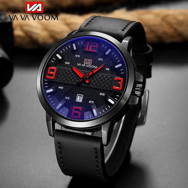 

wristwatches vava voom men watches fashion&casual business quartz watch date waterproof wristwatch hodinky relogio masculin, Slivery;brown