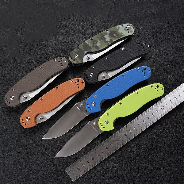 

rat hunting foding pocket knife aus-8 tactica surviva outdoor camping edc toos g10 hande combat rescue muti knives