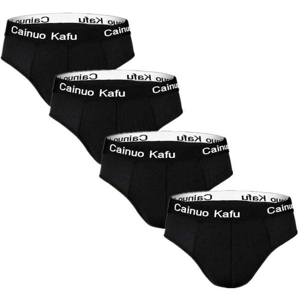 

underpants 4pcs/lot men's underwear male solid briefs for men brief bamboo fiber panties mens bikini pant slip hombre, Black;white