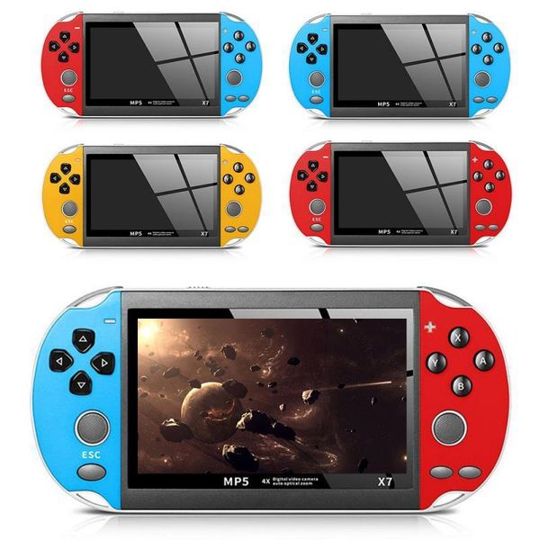 

portable game players x7 handheld console nostalgic 4.3 inch hd large screen 8g double-rocker retro gamepad mini mp5 video
