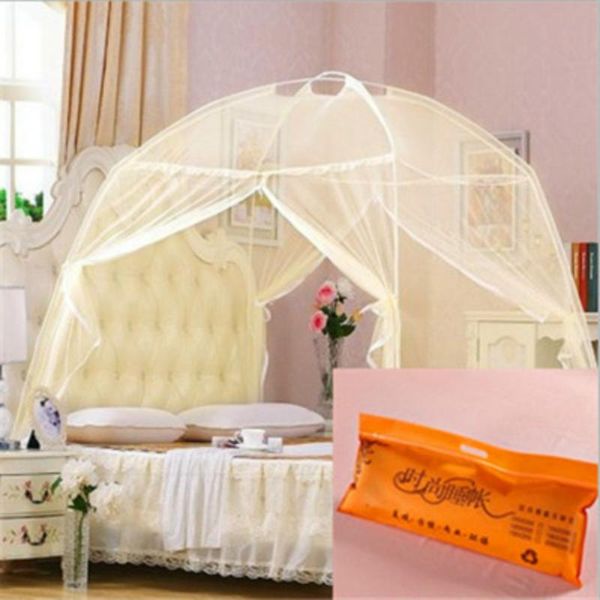 

mosquito net yurts are used for 150cm*200cm beds and 2 door nets installed with