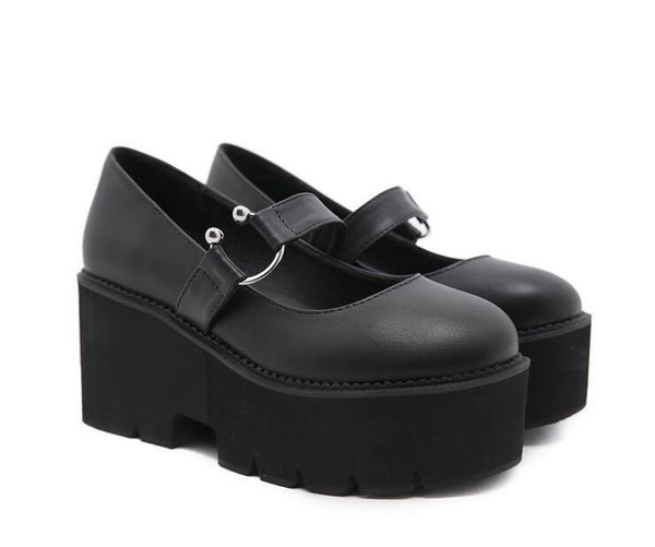 

boots 2021 fashion spring autumn casual high-heeled shoes ruslana korshunova thick heels platform pumps black ladies boot