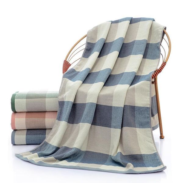 

towel 70*140cm lattice cotton gauze bath 360g beach bathroom