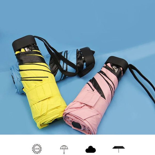

fashion portable men's umbrella mini capsule pocket uv protection rain folding women compact small capsule umbrel jllpgh