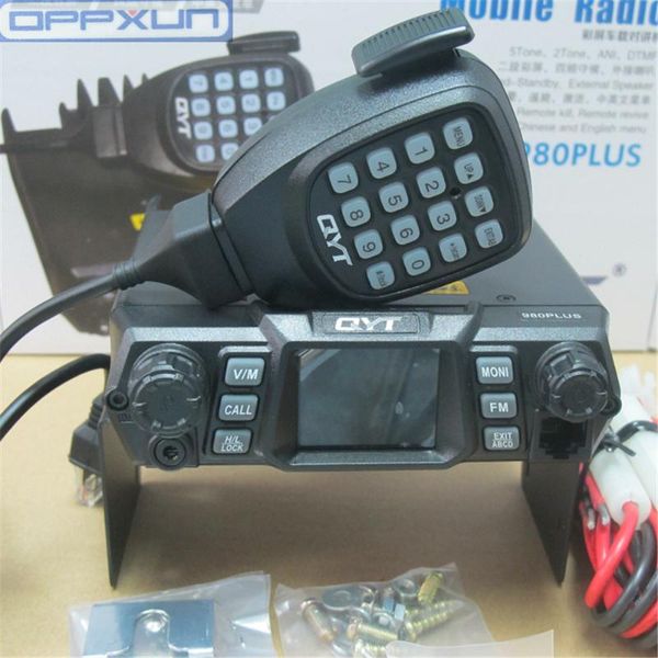 

walkie talkie qyt kt 980plus 980 plus vhf 75w uhf 55w dual band frequency super power mobile car radio station vehicle platform