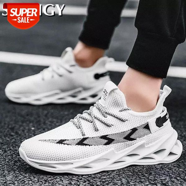

mens sneakers new blade bottom mesh breathable lace up men running shoes hight increased outdoor soft athletic sports shoe men #ki3w