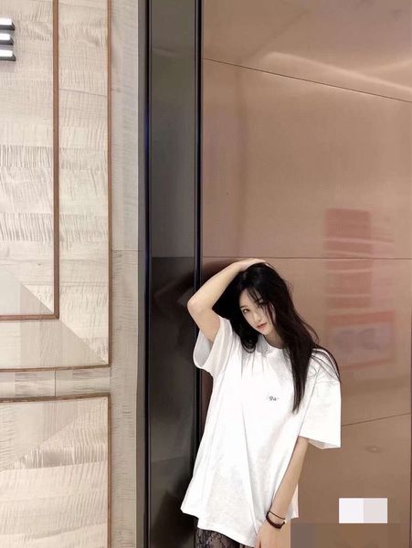 

summer high-end custom trend mailbox letter logo printing classic short-sleeved t-shirt ins, White;black