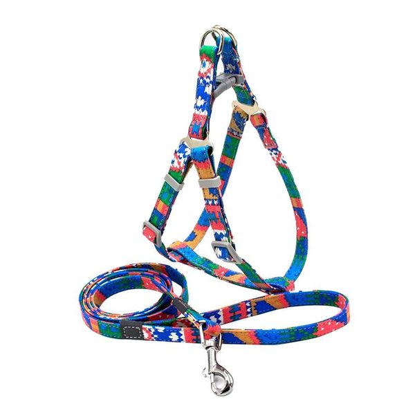

dog collars & leashes classic harness and lead for small medium large dogs cats chest harnes adjustable soft colorful print vest