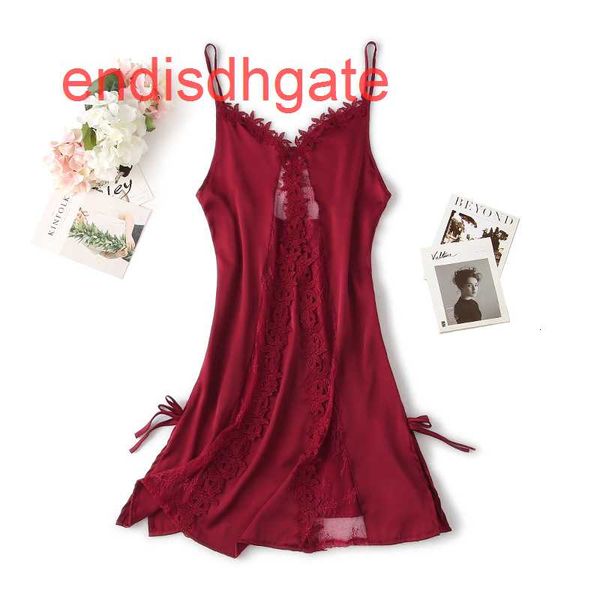 

temptation new lace style underwear embroidered suit nightdress women's home pajamas, Black;white