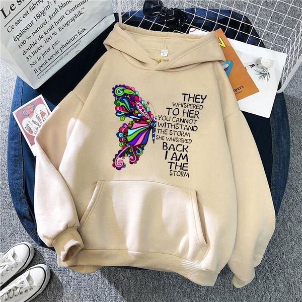 

men's hoodies & sweatshirts kawaii anime harajuku hoodie women men ullzang cute butterfly cartoon korean style sweatshirt 90s fashion g, Black
