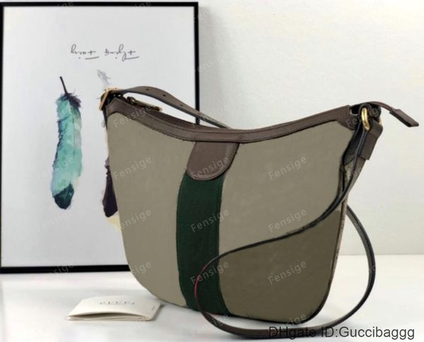 

luxury designer ophidia dumpling semilunar shoulder bag classic canvas bags crossbody handbag purse clutch messenger handbags with red and