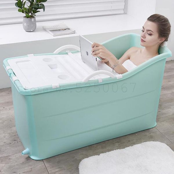 

bathing tubs & seats bath barrel folding household plastic large thickening body1