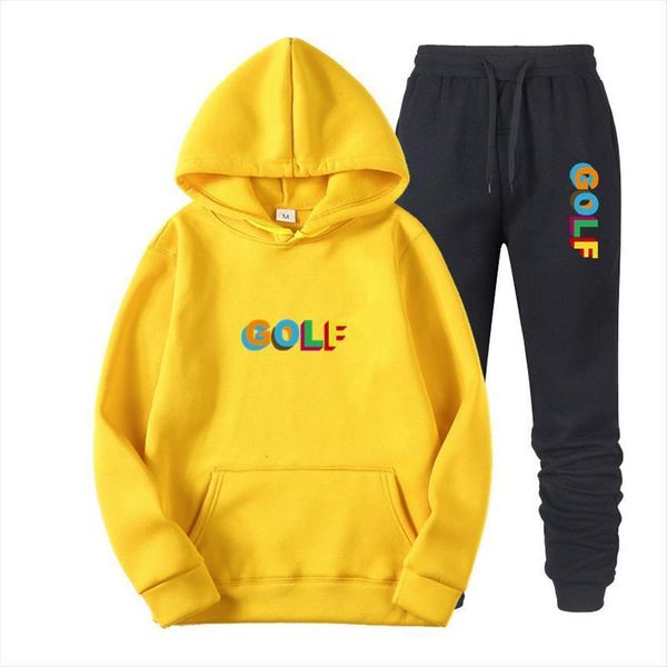 

golf wang tyler the mens tracksuit creator hoodies sets sweatpants fitness pullover sweatshirt fashion hip hoptracksuit sportswear suits s 3, Gray