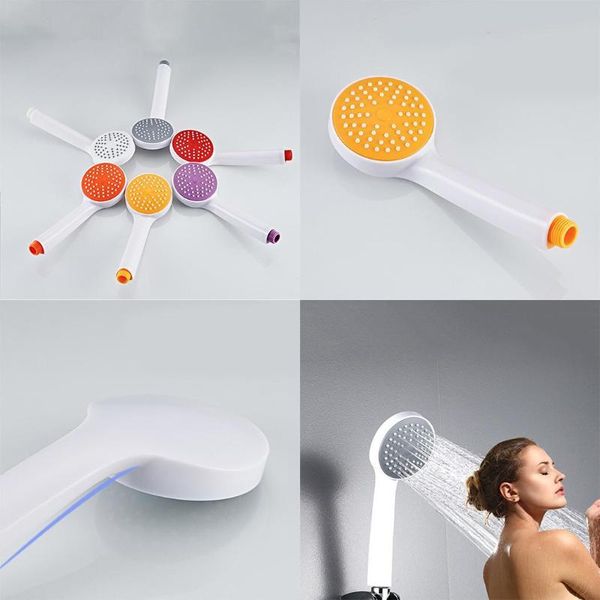 

bathroom shower heads durable leak proof handheld energy saving universal quad interface random head bathing home accessories