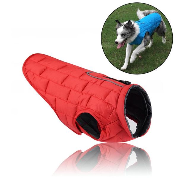 

dog apparel winter jacket vest dual use pet coat warm clothes for dogs outdoor outfit chihuahua golden retriever roupa cachorro