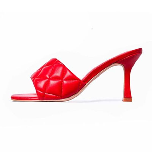 

dress shoes ltarta summer women high heels slipper rhombus wine glass sandals plus size 43 square toe black zl p9l1