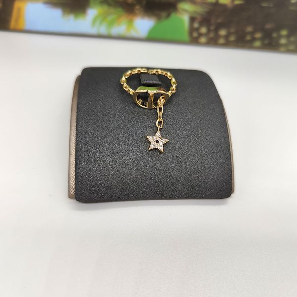 

designer jewelry new open pearl letter hollow ring factory sales, Silver