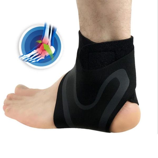 

ankle support general strap foot protective bandage brace, Blue;black