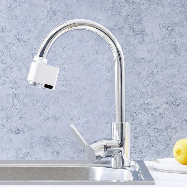 

kitchen faucets smart faucet infrared sensor water saving energy overflow device