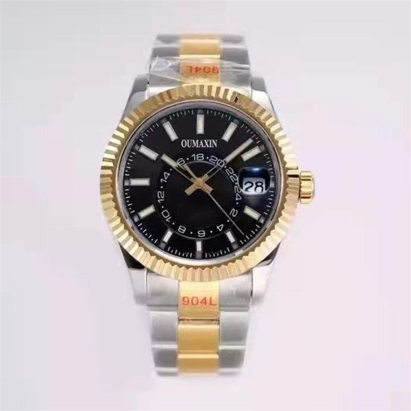 

wristwatches 40 mm heren automatisch mechanisch horloge saffierglas witte wijzerplaat herenklok 316l roestvrij staal, Slivery;brown