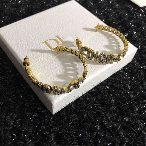 

70% off family / dijia letter pearl earrings for women's temperament, Silver