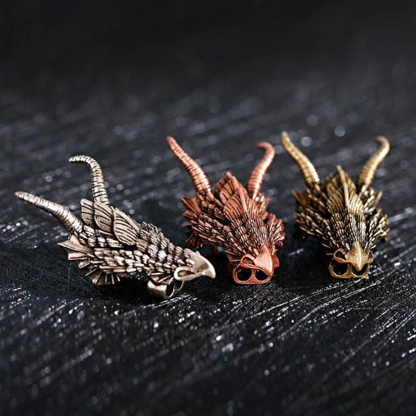 

other rose golden color decorative beads 1 piece/lot dragon head shape copper for making diy bracelet necklace parts 2021 gifts