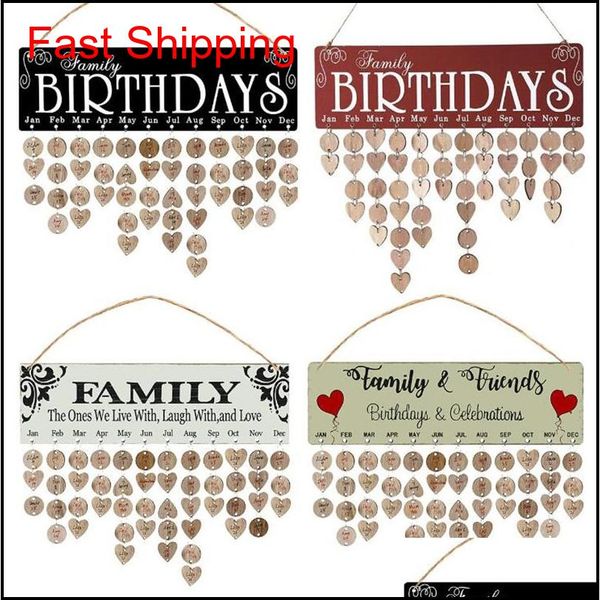 

wooden happy birthday reminder sign diy calendar board crafts wall calendar date mark party home decoration novelty items gifts malza f4ngl