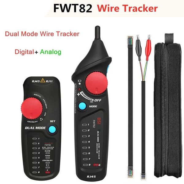 FreeShipping FWT81 кабельный трекер RJ45 RJ11 телефонная проволока сети LAN TV Electric Line Finder Tester
